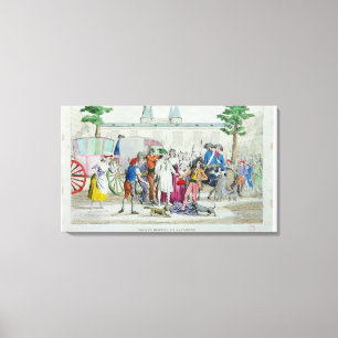 Toile Louis XVI et sa famille portés au temple
