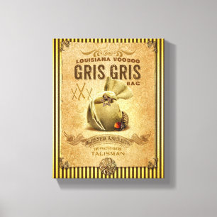 Toile Louisiane New Orleans Gris Gris Voodoo Sac