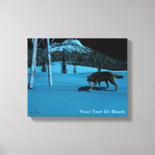 Toile Loup d'hiver - Tapetum Lucidum