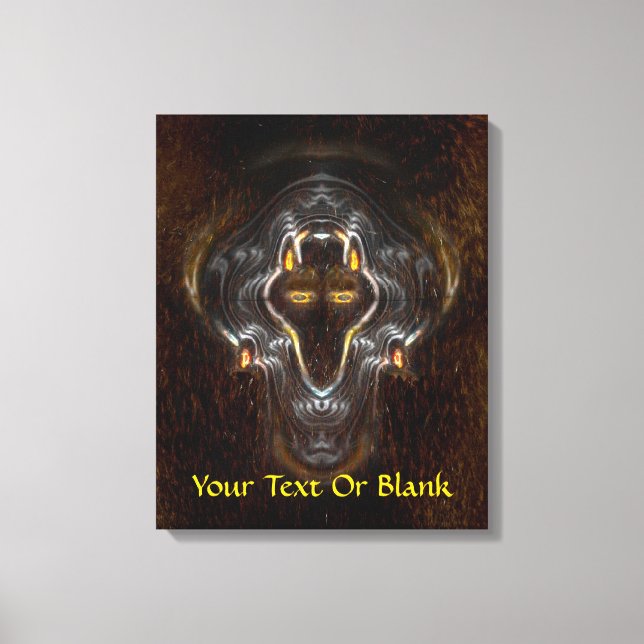 Toile Loup solitaire (Recto)