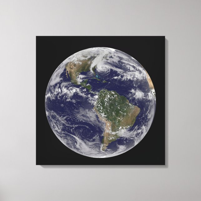 Toile L'Ouragan Sandy Le Long De La Côte Est Des États-U (Recto)