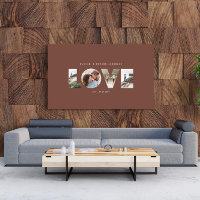 Love 4 photo simple moderne cadeau personnalisé ca