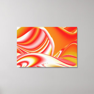 Toile Love and Gold Abstrait 3D Rainbowart