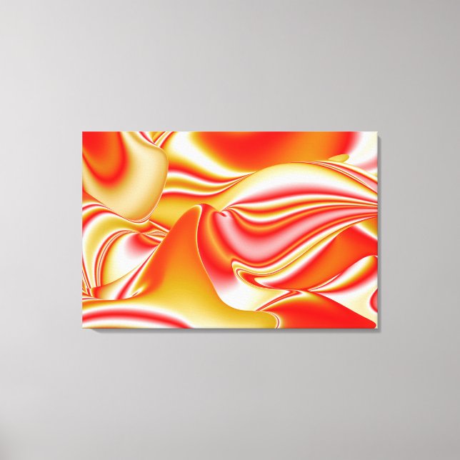 Toile Love and Gold Abstrait 3D Rainbowart (Recto)