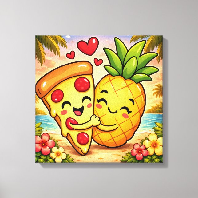 Toile Love at First Slice - Pizza Meets Pineapple (Recto)