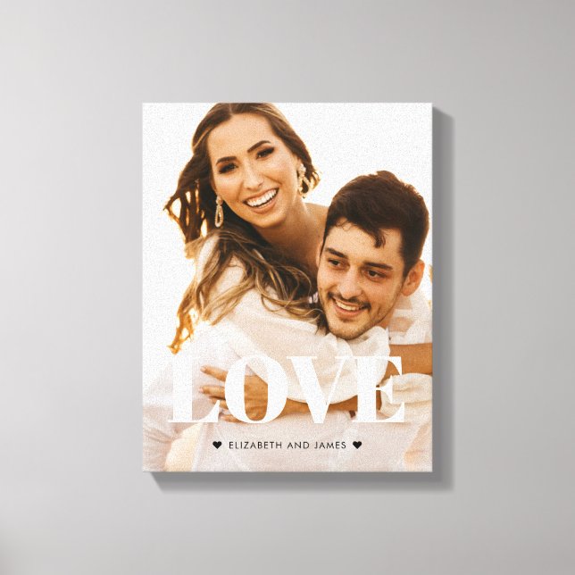 Toile Love Fiançailles Photo Canvas Imprimer (Recto)