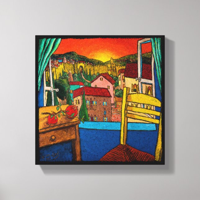 Toile Love for Jerusalem, Jonathan Kis-Lev Canvas Imprim (Recto)