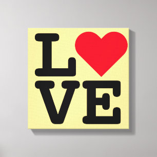 Toile Love Heart Mariage Nouveau marié Maison Décor Toil
