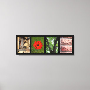 Toile Love Nature Elements Creative Mounvas Canvas Impri