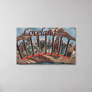 Toile Loveland, le Colorado - grandes scènes de lettre