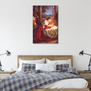 Toile Luc 2:1-7 Jésus est né à Bethléem Canvas