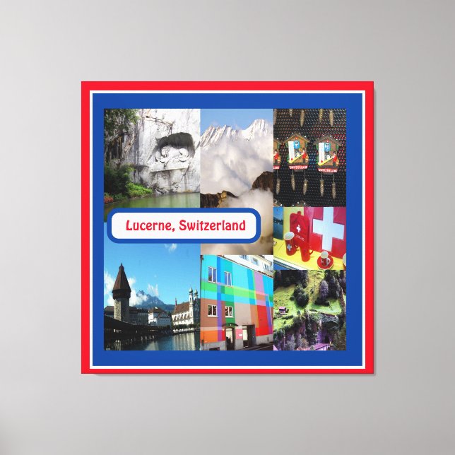 Toile Lucerne, Suisse (Recto)