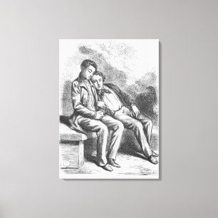 Toile Lucien de Rubempre et David Sechard