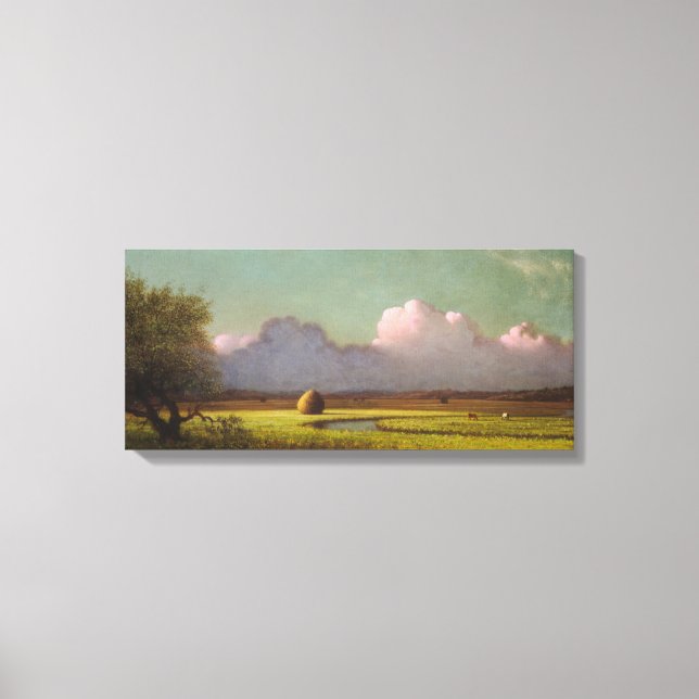 Toile Lumière du soleil et ombre : Les marais de Newbury (Recto)