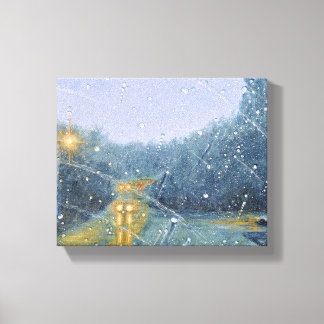 Toile Lumière et chaleur par un jour de pluie