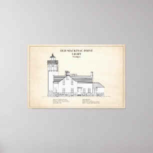 Toile Lumière Old Mackinac Point - Michigan - SBD