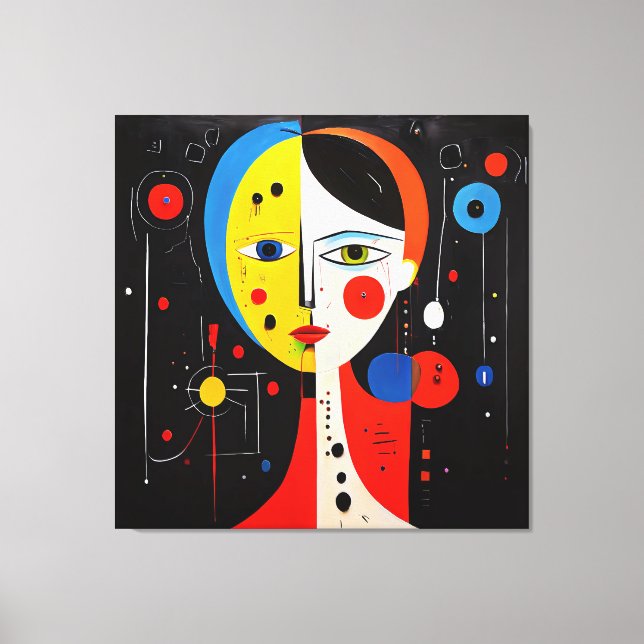 Toile Luna - Dualité d'expression (Recto)