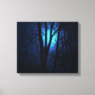 Toile Lune Bleue !