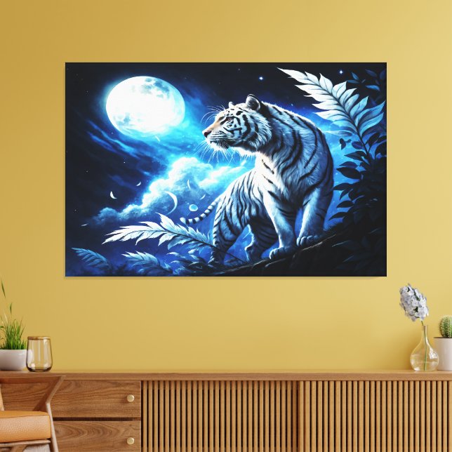 Toile Lune d'argent (Insitu(Salon))
