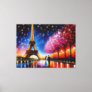 Toile Lune de miel à Paris (Tour Eiffel) No 2