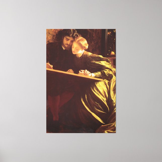 Toile Lune de miel du peintre Fredric Leighton Fine Art (Recto)