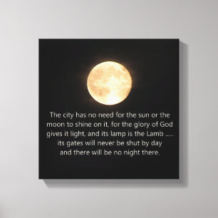 Toile Lune et nuit de la révélation 21 pas plus