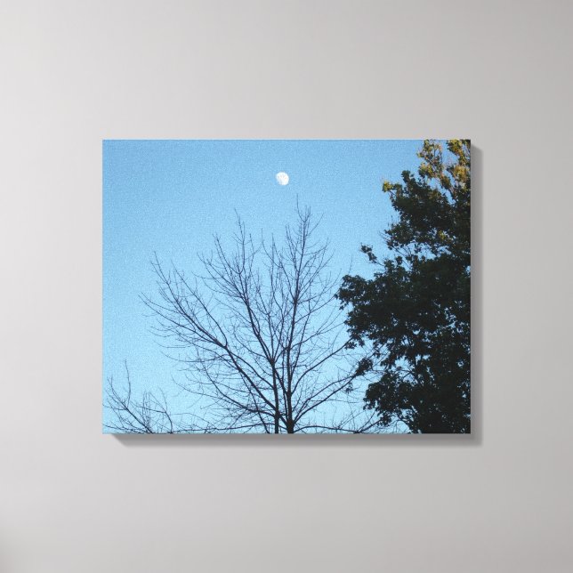 Toile Lune sur les arbres (Recto)