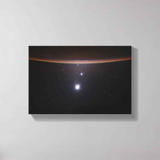 Toile Lune, Vénus, Jupiter et Terre (ISS) (NASA) (Espace (Recto)