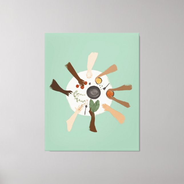 Toile L'unité par la diversité et l'affiche communautair (Recto)