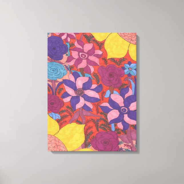 Toile Lush Garden Boho Art Canvas Imprimer (Recto)