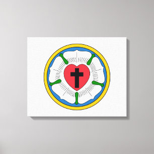 Toile Lutherrose Rose de Luther Lutheranisme Martin Luth