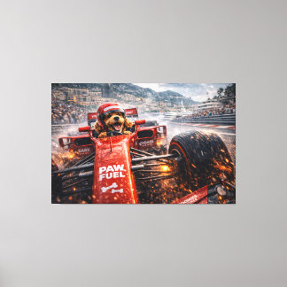 Toile Luxury Cockapoo Racing Canvas – Cinematic Dog Art