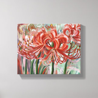 Toile Lycoris Radiata en fleur