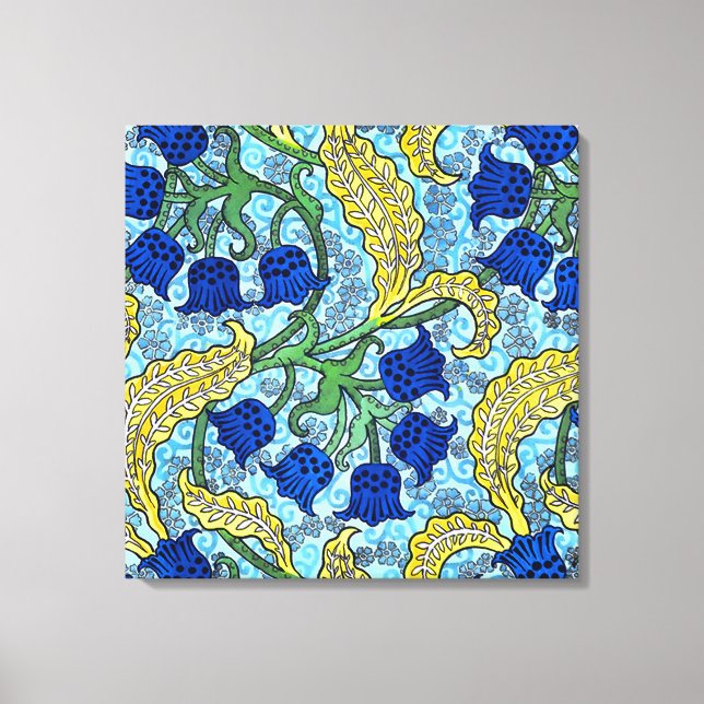 Toile Lys de la Vallée Fleurs Art Nouveau (Recto)