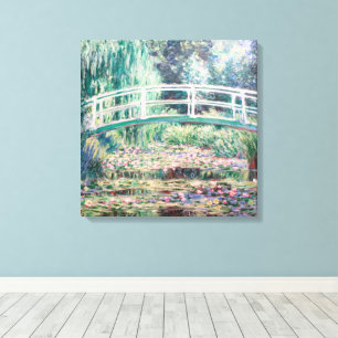 Toile Lys d'eau blanche CLAUDE MONET