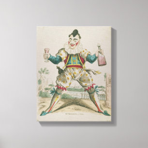 Toile M. Grimaldi comme clown