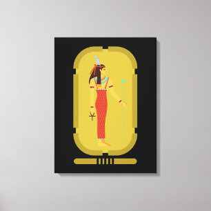 Toile Maat Sur Gold Cartouche