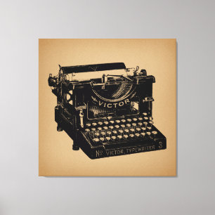 Toile Machine à écrire d'époque
