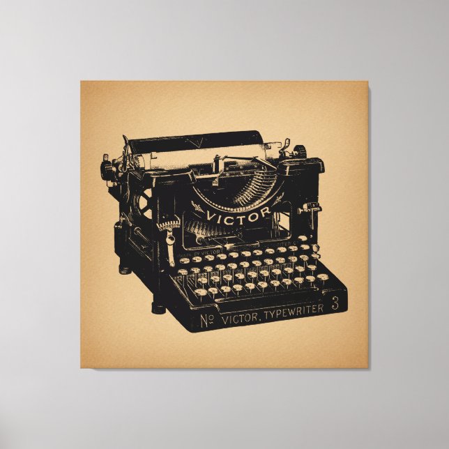 Toile Machine à écrire d'époque (Recto)