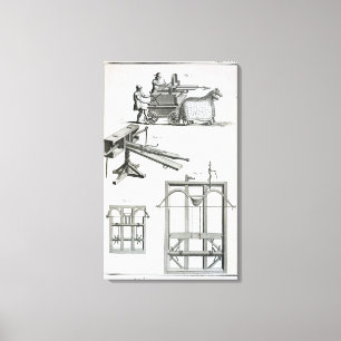 Toile Machines ballistiques romaines, du 'Encyclopedie