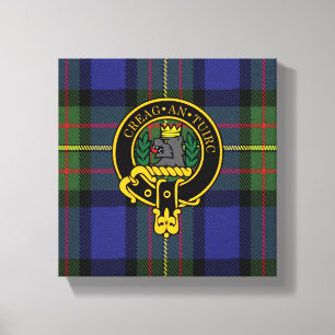 Toile Maclaren Scottish Crest et Tartan Canvas