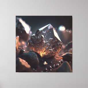 Toile Macro Diamond Ore : Kimberlite Pipe Art