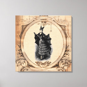 Toile Madame victorienne vintage Wall Art de batte de