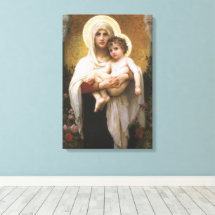 Toile Madone des Roses par Bouguereau