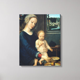 Toile Madone et Enfant avec de la soupe au lait - Gerard