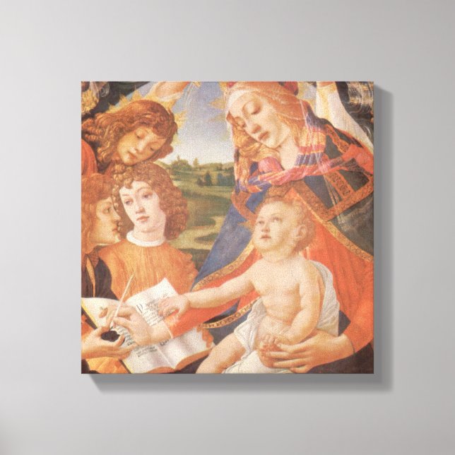 Toile Madonna du Magnificat par Sandro Botticelli (Recto)