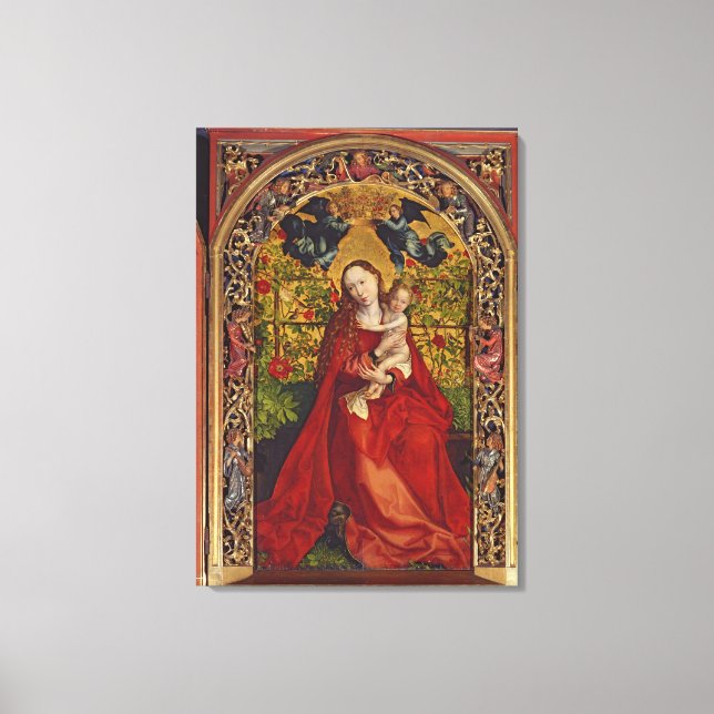Toile Madonna du Rose Bower, 1473 (Recto)