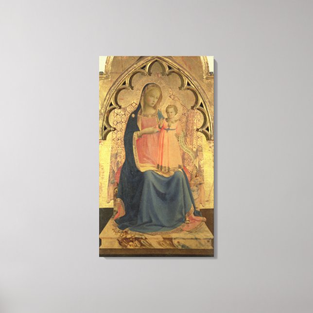 Toile Madonna et Enfant, panneau central d'un triptyque (Recto)