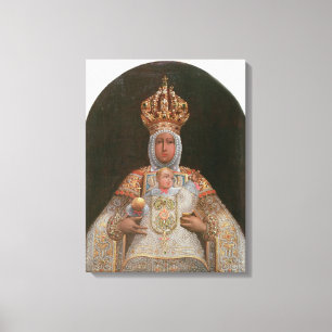 Toile Madonna et l'enfant, École de Cuzco