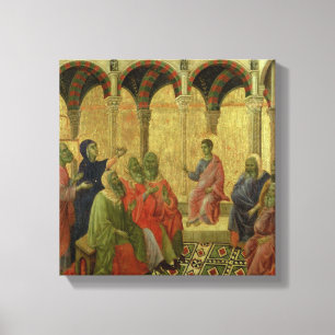 Toile Maesta : Le Christ parmi les médecins, 1308-11